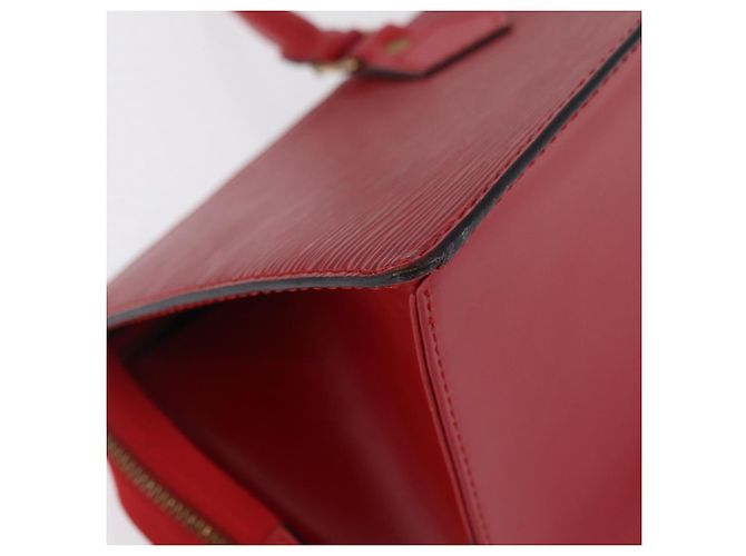 LOUIS VUITTON Epi Sac Triangle Hand Bag Red M52097 LV Auth 206342 Rot - Ansicht 14