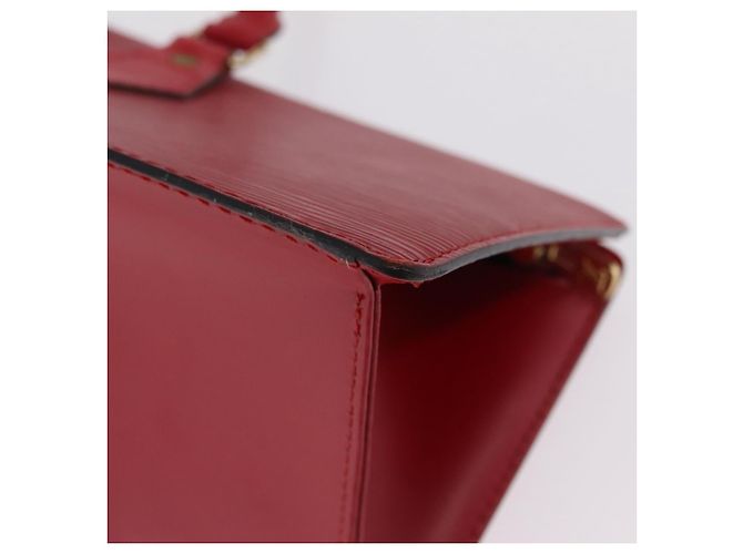 LOUIS VUITTON Epi Sac Triangle Hand Bag Red M52097 LV Auth 206342 Rot - Ansicht 15