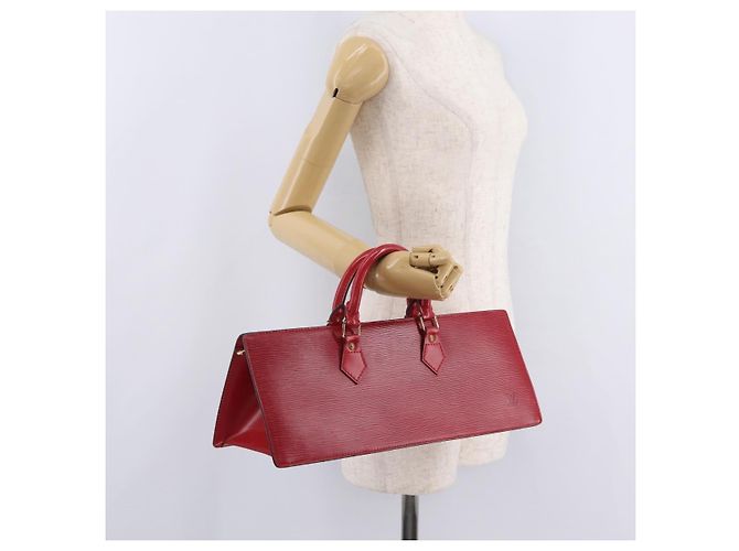 LOUIS VUITTON Epi Sac Triangle Hand Bag Red M52097 LV Auth 206342 Rot - Ansicht 21