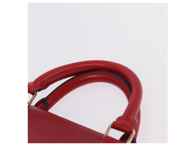 LOUIS VUITTON Epi Sac Triangle Hand Bag Red M52097 LV Auth 206342 Rot - Ansicht 8