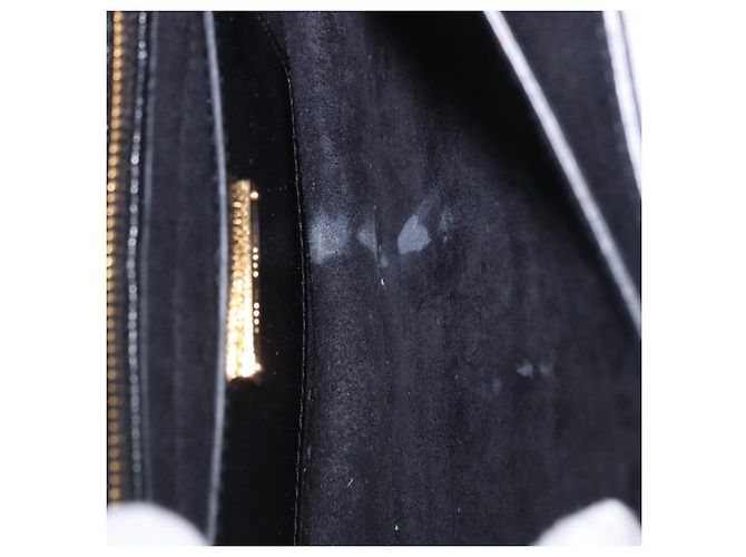 Borsa a tracolla Miu Miu Madras in pelle nera e oro Auth 203815 Nero D'oro - vista 11