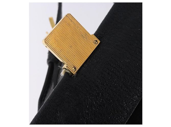 Borsa a tracolla Miu Miu Madras in pelle nera e oro Auth 203815 Nero D'oro - vista 24