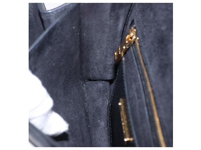 Borsa a tracolla Miu Miu Madras in pelle nera e oro Auth 203815 Nero D'oro - vista 28