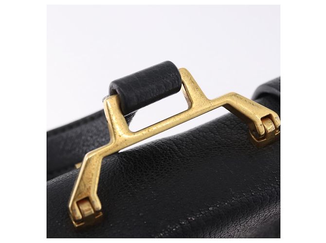 Borsa a tracolla Miu Miu Madras in pelle nera e oro Auth 203815 Nero D'oro - vista 34