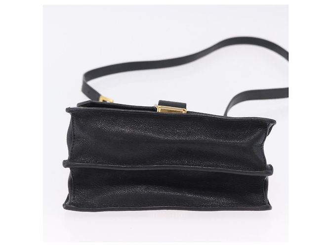 Borsa a tracolla Miu Miu Madras in pelle nera e oro Auth 203815 Nero D'oro - vista 6