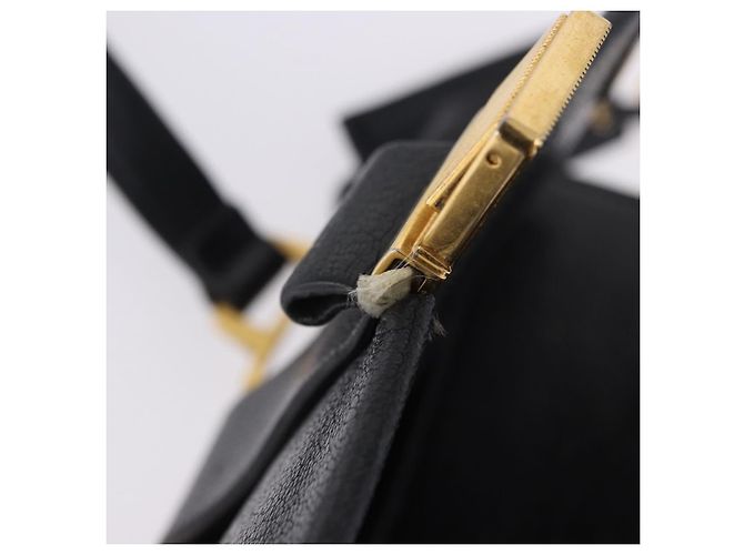 Borsa a tracolla Miu Miu Madras in pelle nera e oro Auth 203815 Nero D'oro - vista 9