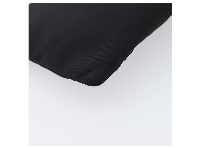 Bolso PRADA Nylon Negro Plata Auth bs37334 - vista 16