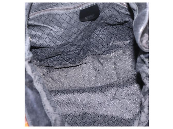 Borsa a mano GUCCI Bamboo Nylon 2way Nero Argento 001 1577 2615 Auth ep16156 - vista 11