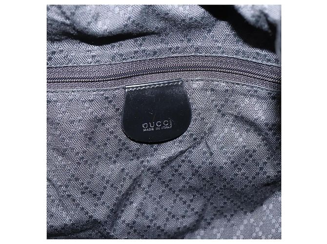 Borsa a mano GUCCI Bamboo Nylon 2way Nero Argento 001 1577 2615 Auth ep16156 - vista 21