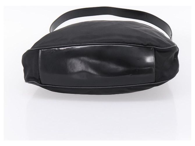 Borsa a mano GUCCI Bamboo Nylon 2way Nero Argento 001 1577 2615 Auth ep16156 - vista 5