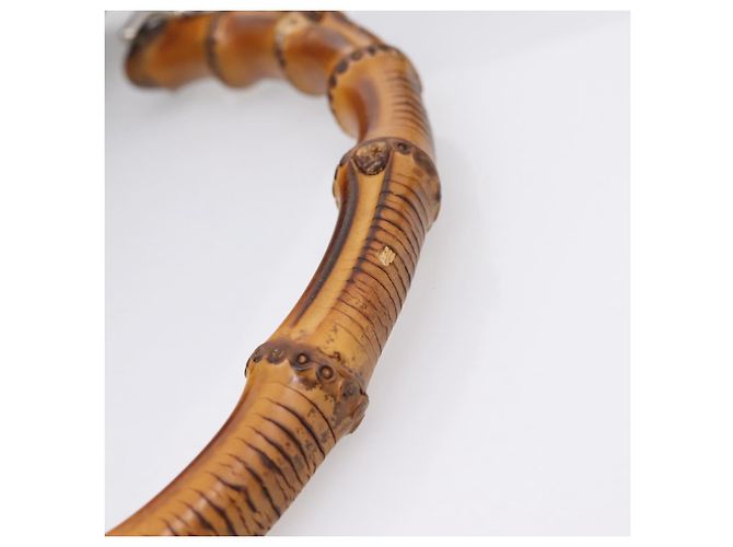 Borsa a mano GUCCI Bamboo Nylon 2way Nero Argento 001 1577 2615 Auth ep16156 - vista 7