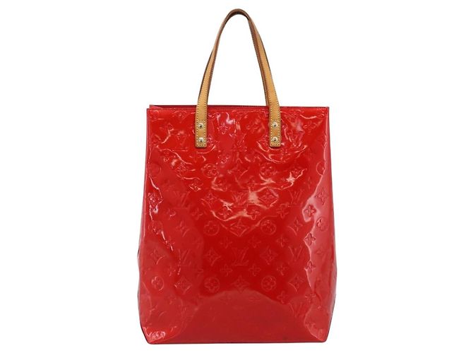 LOUIS VUITTON Monogram Vernis Reade MM Handtasche Rot M91086 LV Auth gh2348 - Ansicht 13