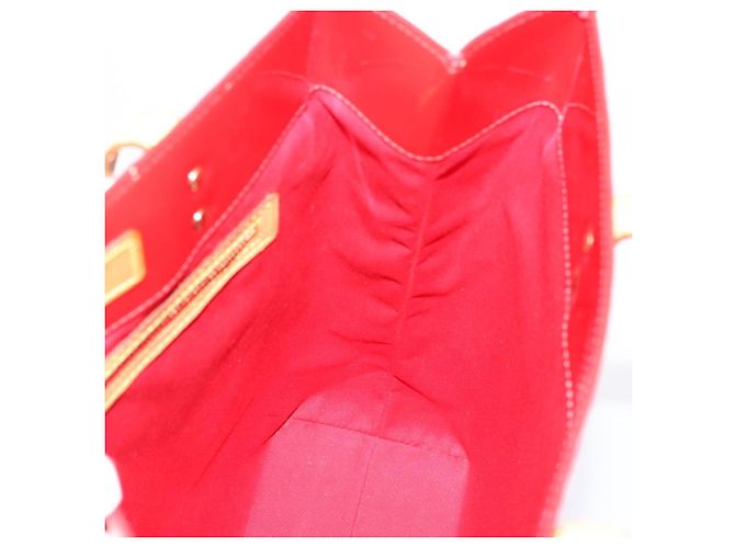 LOUIS VUITTON Monogram Vernis Reade MM Handtasche Rot M91086 LV Auth gh2348 - Ansicht 17
