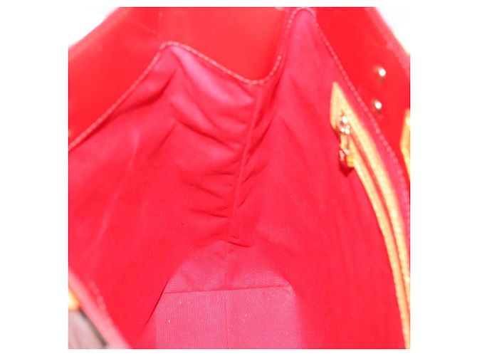 LOUIS VUITTON Monogram Vernis Reade MM Handtasche Rot M91086 LV Auth gh2348 - Ansicht 18