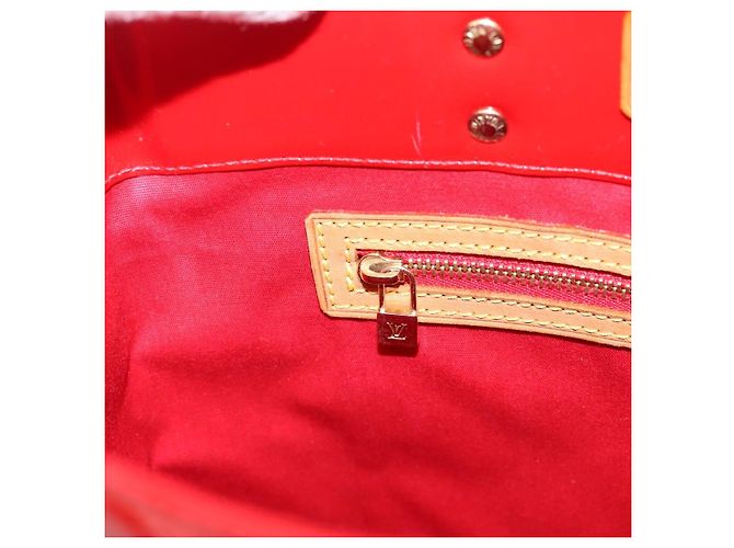 LOUIS VUITTON Monogram Vernis Reade MM Handtasche Rot M91086 LV Auth gh2348 - Ansicht 19