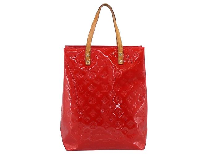 LOUIS VUITTON Monogram Vernis Reade MM Handtasche Rot M91086 LV Auth gh2348 - Ansicht 2