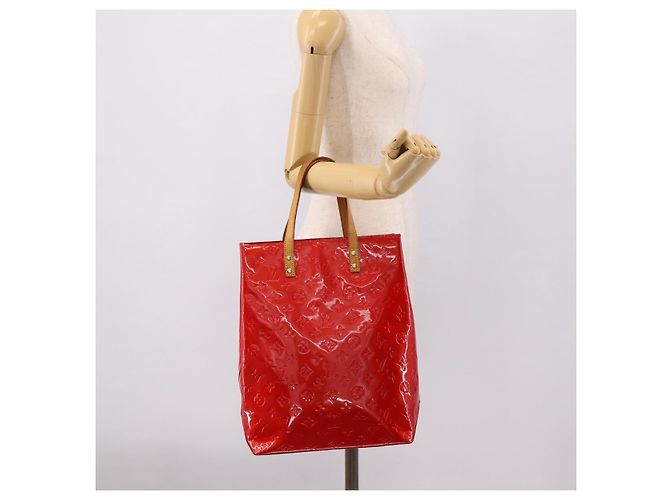 LOUIS VUITTON Monogram Vernis Reade MM Handtasche Rot M91086 LV Auth gh2348 - Ansicht 21