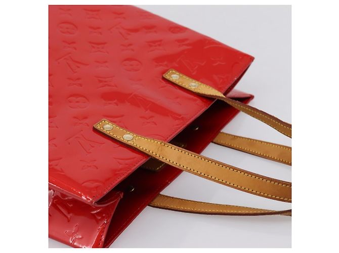 LOUIS VUITTON Monogram Vernis Reade MM Handtasche Rot M91086 LV Auth gh2348 - Ansicht 6