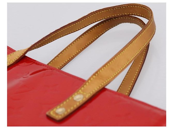 LOUIS VUITTON Monogram Vernis Reade MM Handtasche Rot M91086 LV Auth gh2348 - Ansicht 8
