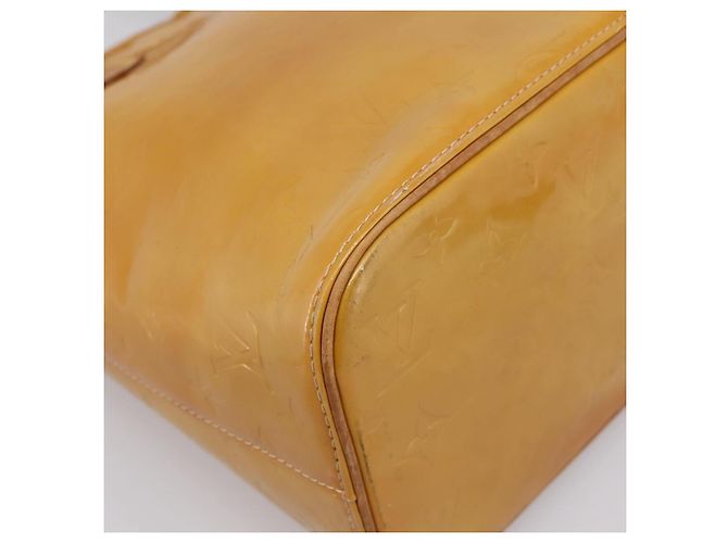 Bolso de mano LOUIS VUITTON Monogram Vernis Houston Beige M91004 LV Auth ep15897 - vista 15