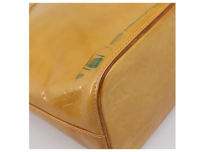 Bolso de mano LOUIS VUITTON Monogram Vernis Houston Beige M91004 LV Auth ep15897 - vista 17