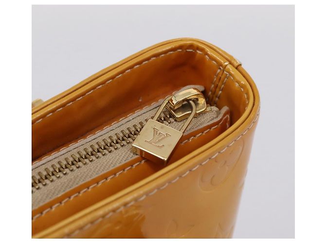Bolso de mano LOUIS VUITTON Monogram Vernis Houston Beige M91004 LV Auth ep15897 - vista 18