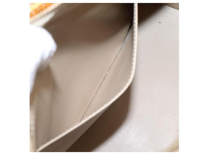 Bolso de mano LOUIS VUITTON Monogram Vernis Houston Beige M91004 LV Auth ep15897 - vista 23