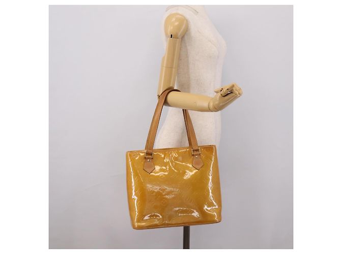 Bolso de mano LOUIS VUITTON Monogram Vernis Houston Beige M91004 LV Auth ep15897 - vista 24