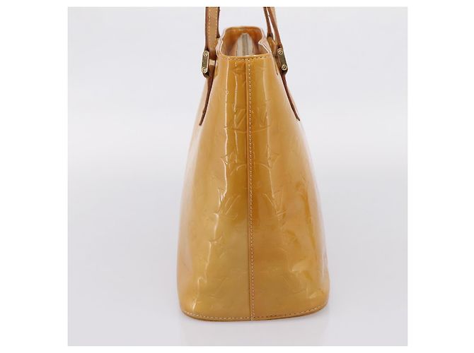 Bolso de mano LOUIS VUITTON Monogram Vernis Houston Beige M91004 LV Auth ep15897 - vista 3