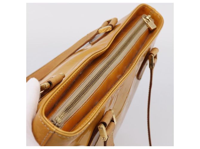 Bolso de mano LOUIS VUITTON Monogram Vernis Houston Beige M91004 LV Auth ep15897 - vista 6