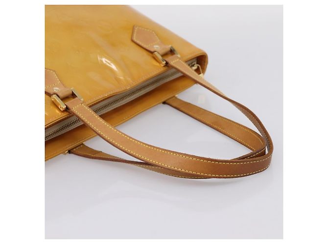 Bolso de mano LOUIS VUITTON Monogram Vernis Houston Beige M91004 LV Auth ep15897 - vista 7