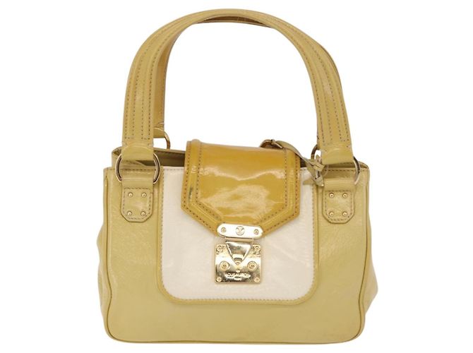 LOUIS VUITTON Cruise line Sac Bicolor Hand Bag Enamel Yellow M92547 Auth bs37225 Giallo - Ansicht 13