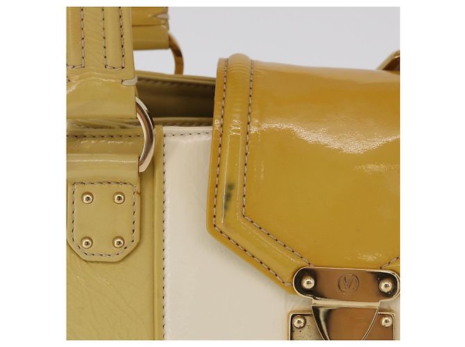 LOUIS VUITTON Cruise line Sac Bicolor Hand Bag Enamel Yellow M92547 Auth bs37225 Giallo - Ansicht 2
