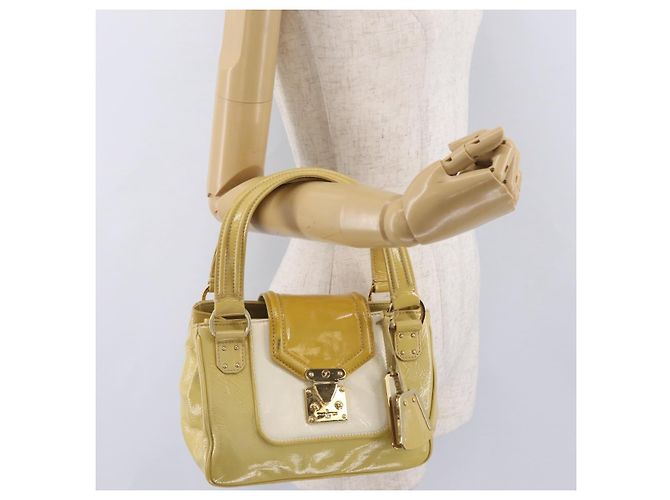 LOUIS VUITTON Cruise line Sac Bicolor Hand Bag Enamel Yellow M92547 Auth bs37225 Giallo - Ansicht 38