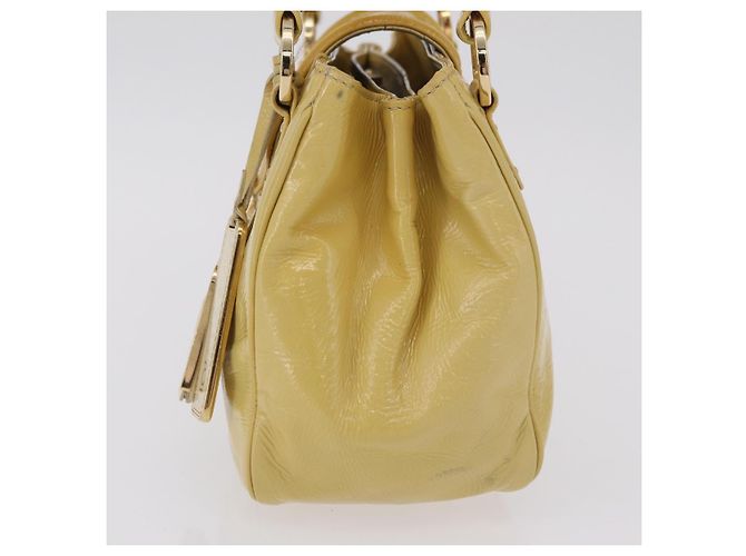 LOUIS VUITTON Cruise line Sac Bicolor Hand Bag Enamel Yellow M92547 Auth bs37225 Giallo - Ansicht 6