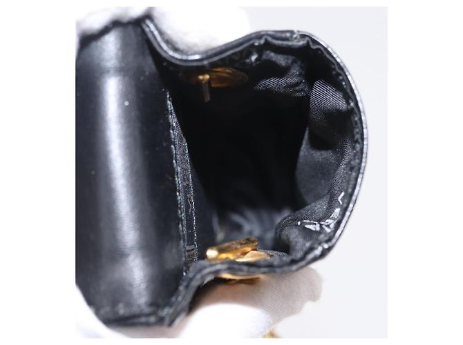 Portacigarette Gianni Versace in pelle nera e oro Auth ka6329 Nero D'oro - vista 12