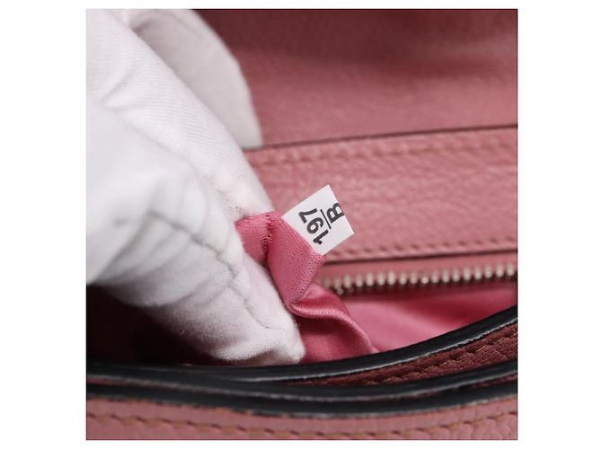 Bolsa de Mão Miu Miu em Couro 2way Rosa Prata Auth mr2964A - vista 12
