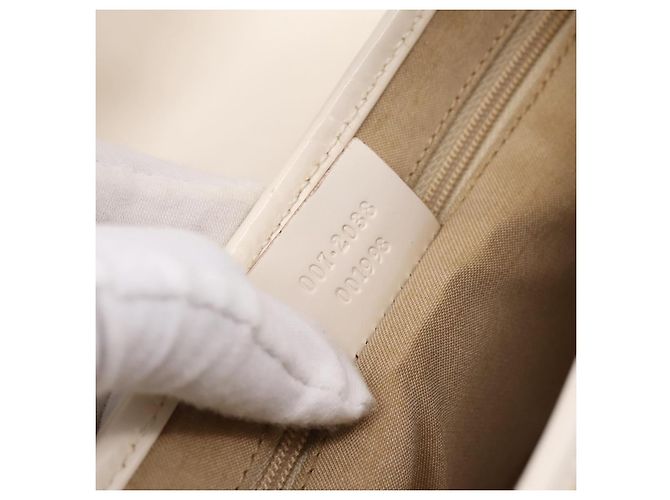 Borsa a tracolla GUCCI GG Canvas Jackie Beige Silver 007 2038 Auth ep16210A Argento - view 12