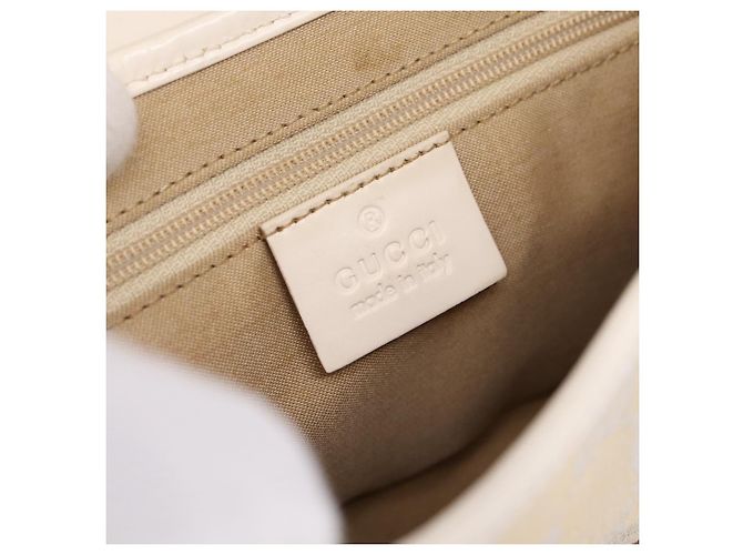 Borsa a tracolla GUCCI GG Canvas Jackie Beige Silver 007 2038 Auth ep16210A Argento - view 18