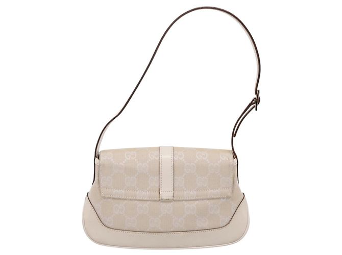 Borsa a tracolla GUCCI GG Canvas Jackie Beige Silver 007 2038 Auth ep16210A Argento - view 2