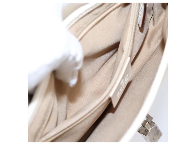 Borsa a tracolla GUCCI GG Canvas Jackie Beige Silver 007 2038 Auth ep16210A Argento - view 22