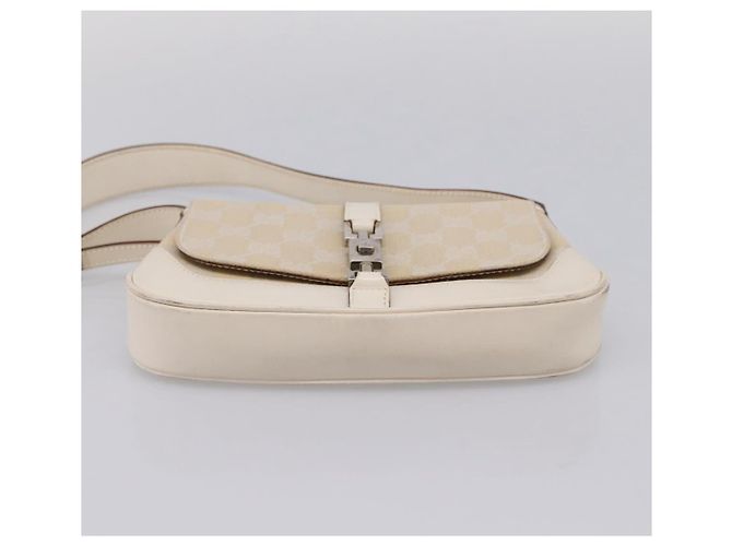 Borsa a tracolla GUCCI GG Canvas Jackie Beige Silver 007 2038 Auth ep16210A Argento - view 5