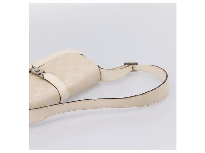 Borsa a tracolla GUCCI GG Canvas Jackie Beige Silver 007 2038 Auth ep16210A Argento - view 7