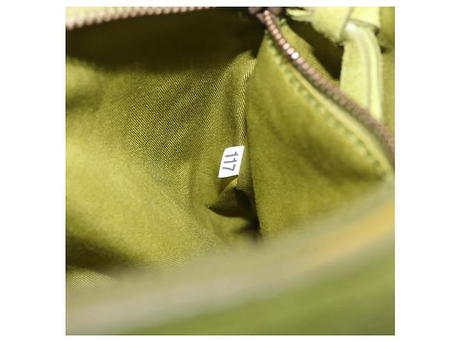 Miu Miu Shoulder Bag Suede Green Auth 206238A - view 12