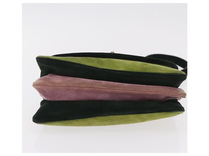 Miu Miu Shoulder Bag Suede Green Auth 206238A - view 5
