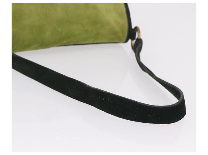Miu Miu Shoulder Bag Suede Green Auth 206238A - view 7