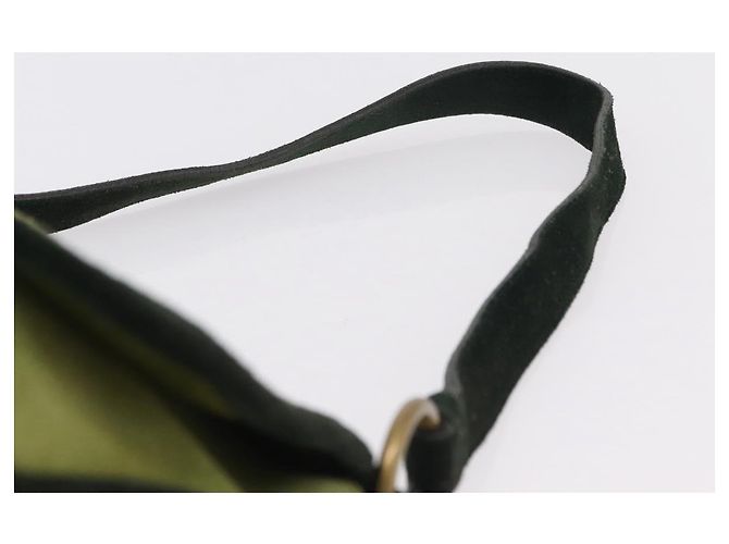 Miu Miu Shoulder Bag Suede Green Auth 206238A - view 8