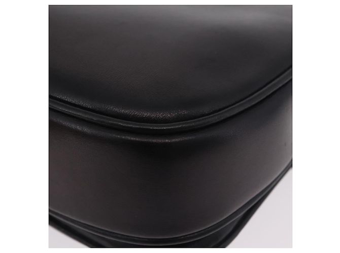 Bolsa de Ombro GUCCI em Couro Preta e Dourada Auth 206133 Preto Dourado - vista 17