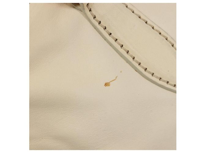 Borsa a mano Miu Miu in pelle Ivory Gold Auth 206112A D'oro Crudo - vista 21