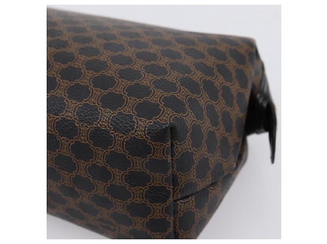 Céline Borsa a pochette CELINE Macadam Canvas PVC Black Gold Tone Auth mr2928A Nero - vista 8